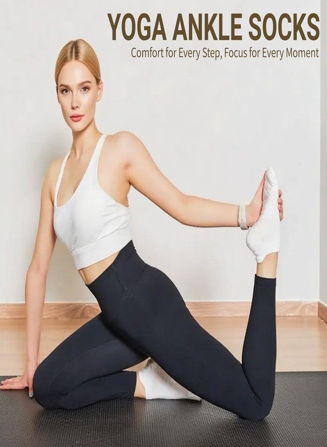 Bearbay Pilates Socks for Women - Non Slip Grip Socks for Yoga, Barre, Hospital, Barefoot - Image 2